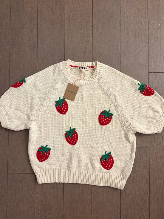 Boden Sweaters - NWT Boden Margot Short Sleeve Strawberry Sweater